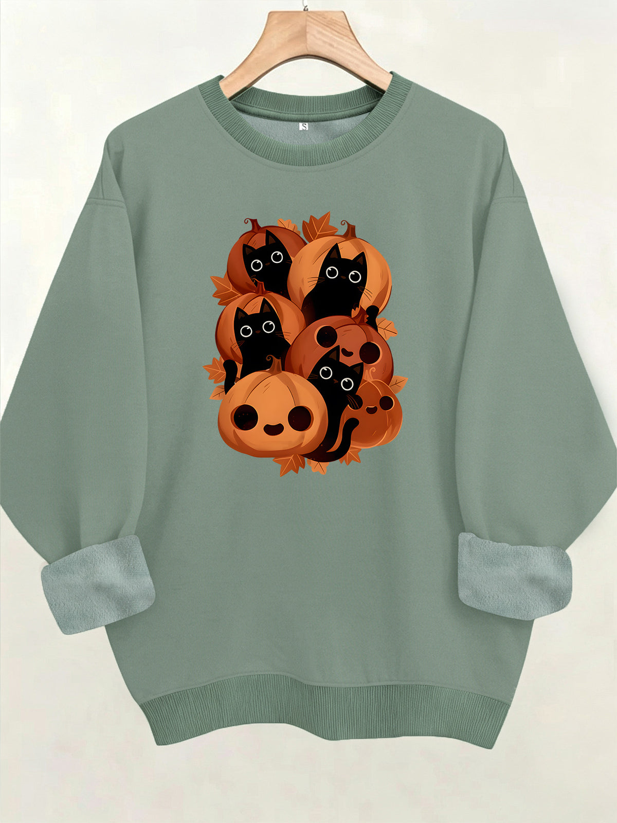 Long sleeved shirt with fleece hoodie