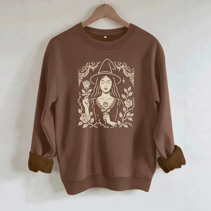 Loose velvet sweatshirt