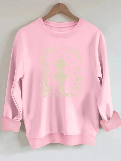 Loose velvet sweatshirt