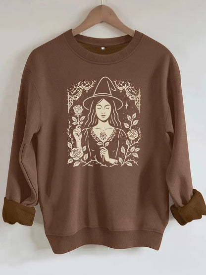 Loose velvet sweatshirt