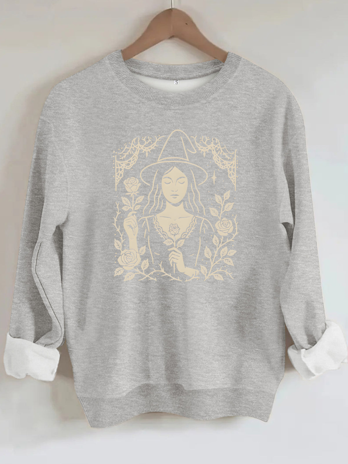 Loose velvet sweatshirt